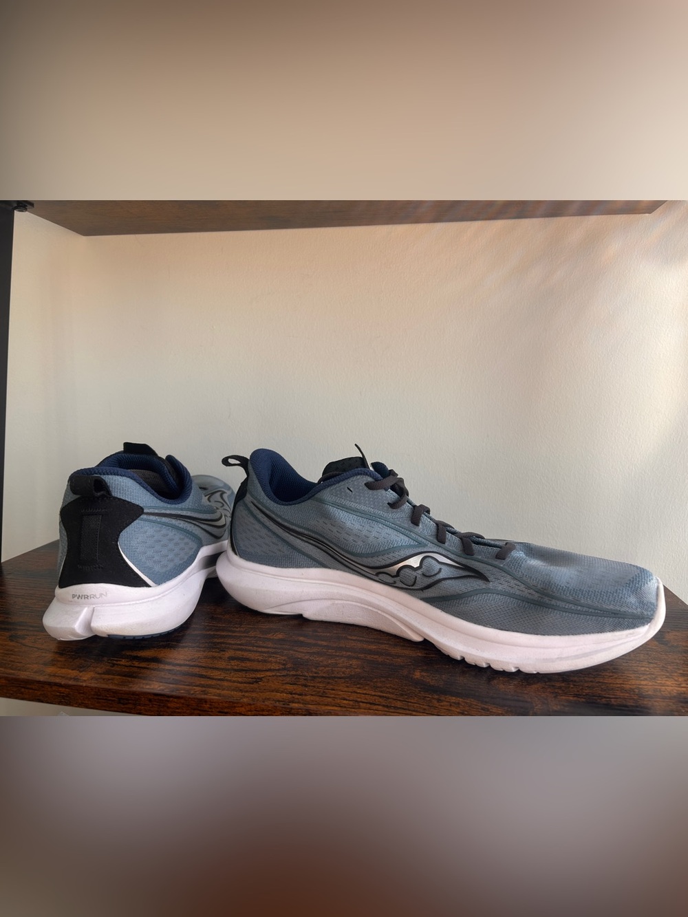 Saucony Kinvara Running Shoes Men’s Size 12 Blue Gray PWRRUN Lightweight Trainer